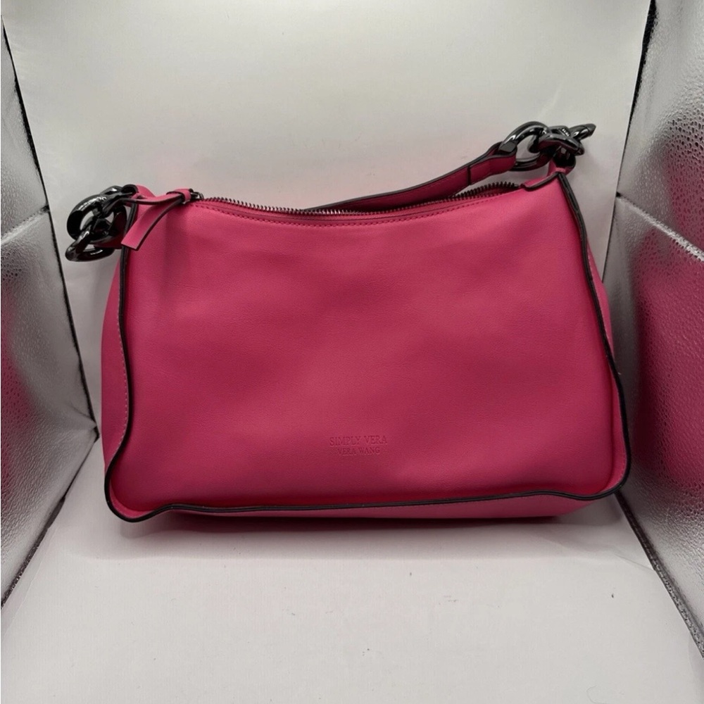 Simply Vera Vera Wang Women's Florida Pink Star Chain Shoulder Bag